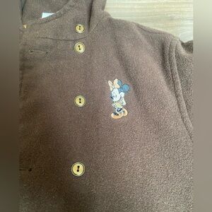 Minnie mouse Pluto girls size 12/16 wool coat Disney store warm